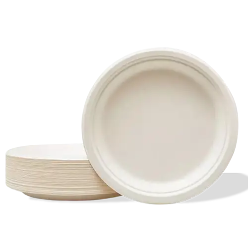 Compostable and biodegradable plates - Promociones Fantásticas